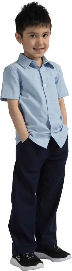 Ciraf lasten pellavahousut 25pc261626 - Navy - 7