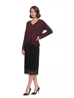 London Fog naisten juhlaneule 213L264030 - wine red - 4