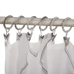 Ihanin verhorengas nipistimellä valkokulta 25/32mm 10kpl - 6