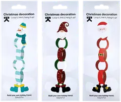 Jouluaiheiset askartelukoristeet 3 erilaista, lajitelma - 5