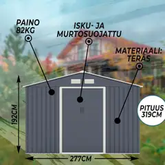 Fornorth pihavarasto, 8.84m2 - 3