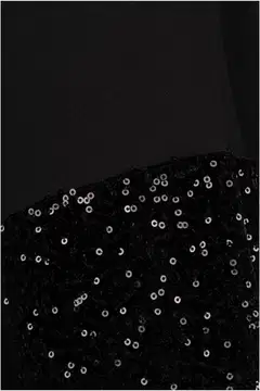 House naisten mekko paljettisomisteisilla hihoilla 218HP40261, D-mitoitus - Black - 3