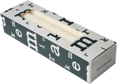 Marimekko luonnonvalkoinen kruunukynttilä 6kpl/24cm - 1