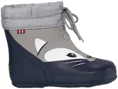 Viking lasten talvikumisaapas Alv Barefoot Paw Print Warm Pearlgrey - Pearlgrey - 1
