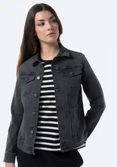 TEX naisten farkkutakki I978897 - GREY DARK - 4