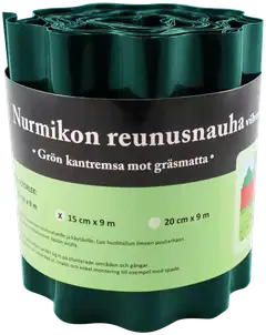 Nurmikon reunusnauha 15 cm x 9 m vihreä - 1