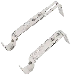 Ihanin verhotangon kannakkeet valkokulta 19mm 2kpl/pss - 1