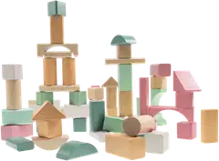 Heros Rakennussarja Soft Neutrals Puiset palikat 60 osaa - 2