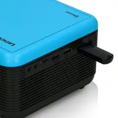 Lenco Full HD LCD-projektori sisäänrakennetulla DVD-soittimella ja Bluetooth audio yhteydellä LPJ-500BU sininen - 5