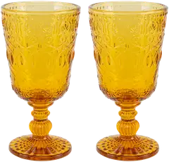 House viinilasi Diana 30 cl 2 kpl keltainen - 1