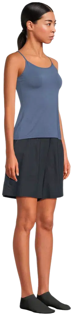TEX naisten pellavasekoiteshortsit I282992 - BLACK 1 - 4