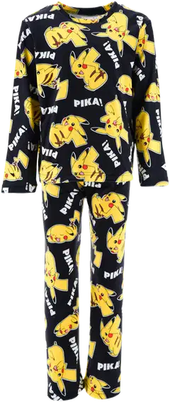 Lasten Pokemon pyjama, hieno supersoft kangas - black - 1