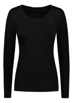 Actuelle villasilkki aluspaita - BLACK - 1