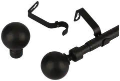 Ihanin verhotanko Mira mattamusta 160-310cm 16/19mm - 2