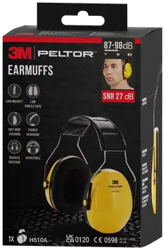 3M™ PELTOR™ Optime™ I Kuulonsuojain H510A, SNR-arvo 27 dB, keltainen - 6
