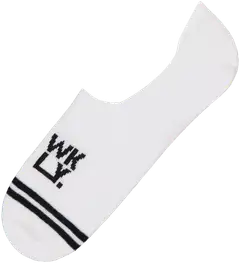 WKLY. unisex footie-sukat 2-pack - Black/white - 2