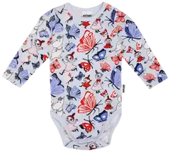 Muumi vauvojen body Perhospuisto 591627 - Vaaleansininen - 1