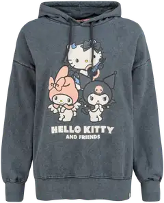 Hello Kitty naisten collegehuppari Kuromi - Antracite - 1