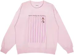 Muumi naisten collegepaita Little things 591144 - Roosa - 1