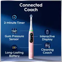 Oral-B iO6 Series Pink Sand Sensitive sähköhammasharja + lisävaihtoharja - 13