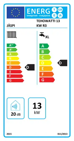 Jäspi sähkökattila tehowatti 13 - 2