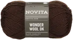 Novita lanka Wonder Wool DK 50 g tumma suklaa 6341 - 1