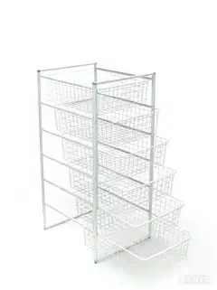 House koripaketti 6 koria 53,5x44x99,6 cm valkoinen - 1