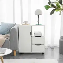 SoBuy säilytyskaappi valkoinen FBT105-W - 2