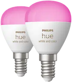 Philips Hue LED-kynttilälamppu Luster 5.1W E14 2000-6500K 470LM säädettävä lämpimästä viileään 2 kappaletta - 1