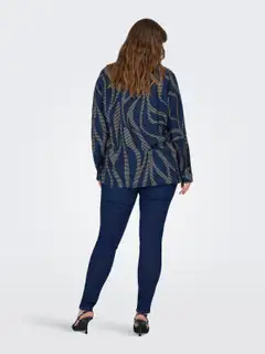 ONLY CARMAKOMA naisten kauluspaita Carfannil - Night Sky - 4