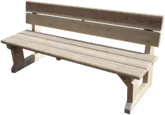 Tammiston Puu Penkki Jämerä selkänojalla 180cm Kivipuu - 1