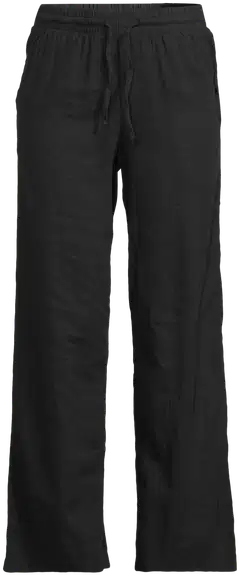 London Fog naisten pellavasekoitehousut 222L261710 - BLACK - 2