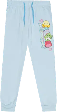 Squishmallows lasten leveät collegehousut A9-0026 - Lt.blue - 1