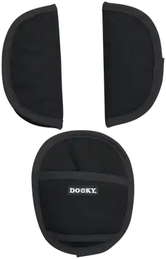 Dooky turvavyöpehmusteet 3-os musta - 1