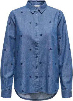 JDY naisten kauluspaita Jdylove - Medium Blue Denim - 1