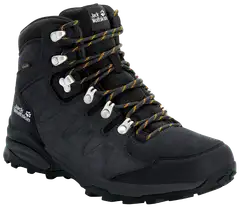 Jack Wolfskin miesten mid-vartinen ulkoilujalkine Refugio Texapore Mid - Pha/brly yel - 4