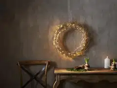 Star Trading Led-valokranssi Fizzy 45 cm, kulta - 6