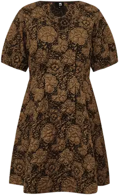 WKLY. naisten lyhyt jaquard-pintainen juhlamekko 218W382673 - Black Copper - 1