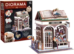 Buki askartelusetti Kirjakauppa diorama - 4