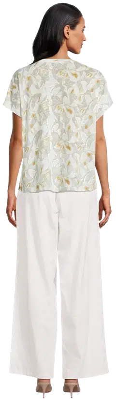 London Fog naisten pellavasekoitehousut 222L261710 - Cloud dancer - 3