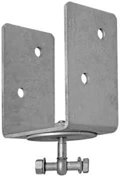 Ruuvipaalun U-kenkä 150 mm pystypilarille - 1
