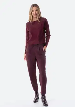 TEX naisten neulospusero glitter I291427 - GRENADINE - 2