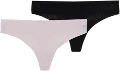 Actuelle naisten string-alushousut 210A082615 2-pack - Black/Pale lilac - 1