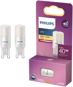 Philips LED lamppu G9  3.7W 2700K 470LM  2 kpl - 1