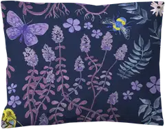 Finlayson satiini tyynyliina Puutarhajuhla 50X60 tumma sininen-lila - 1