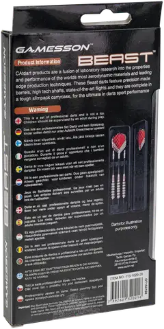 Gamesson tikat Beast Steeltip Darts 20gr - 6