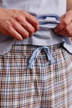 Reino&Aino miesten pyjama - BLUE - 6