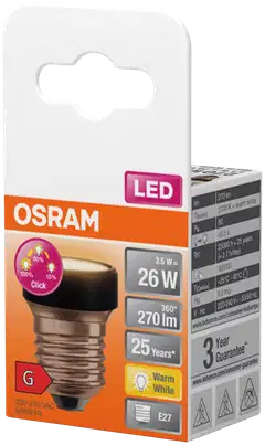 Osram LED-lamppu Flat 3,5W 2700K 270lm E27 3-Step Dim - 3
