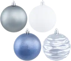 Joulupallo 8 cm 20 kpl frost - 1