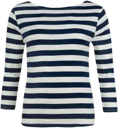 TEX naisten raidallinen trikoopaita I993070 - Navy - 1